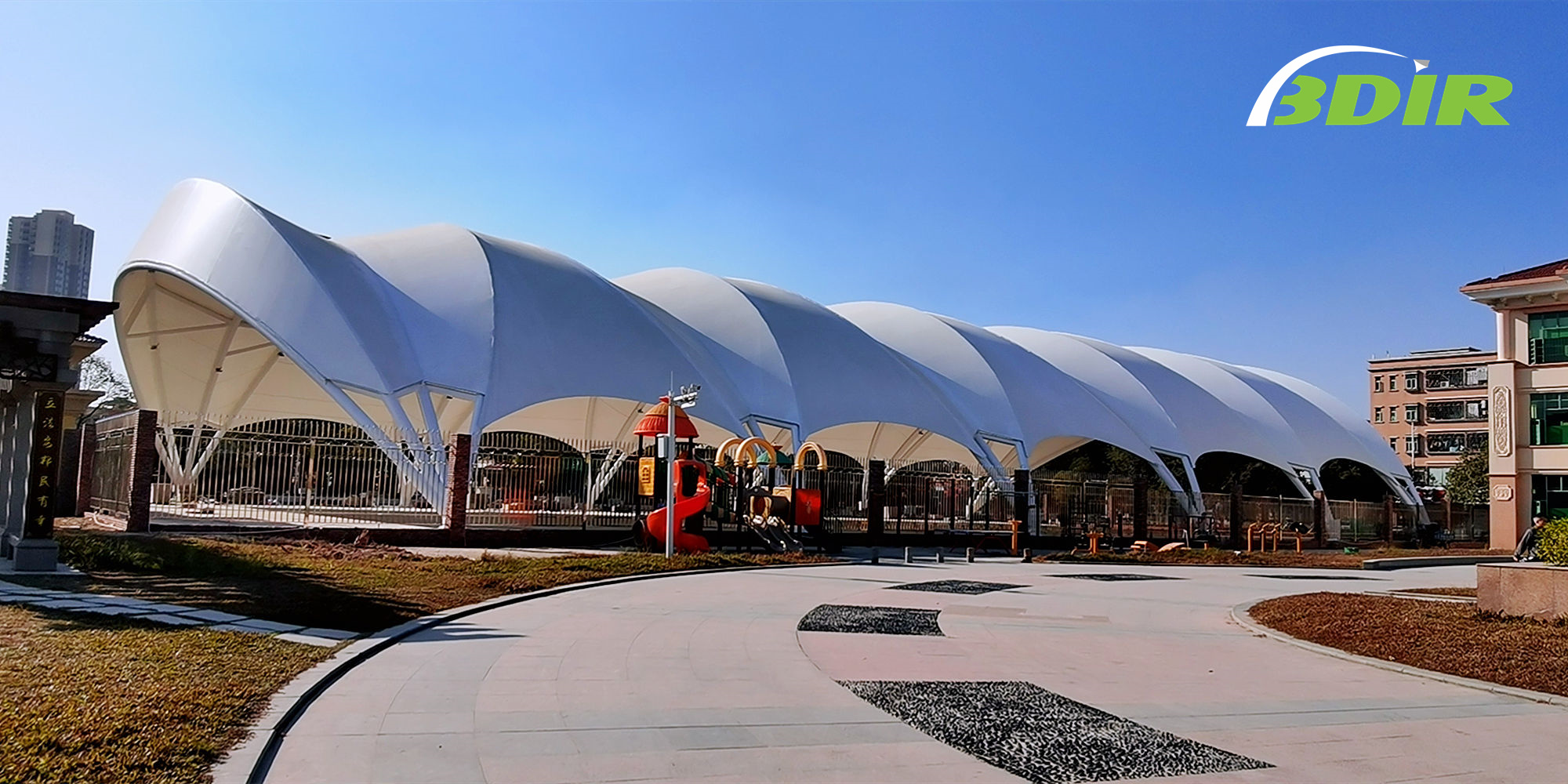 Tensile Structure: Wide Adaptability Allows For Unique Outdoor Shapes